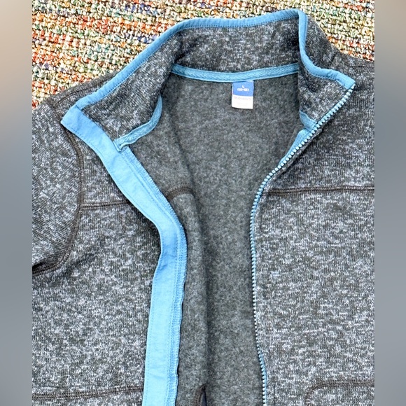 Old Navy Boys’ Gray and Blue Zippered Jacket - Picture 5 of 7